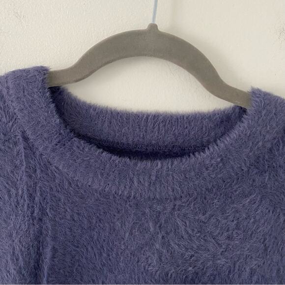 Aerie Women's Flurry Fuzzy Crew Neck Pullover Sweater S Small New - Picture 3 of 7